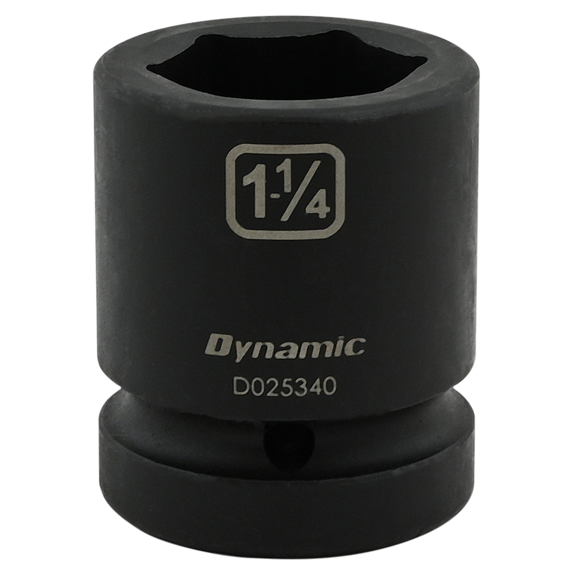 Dynamic Tools 1-1/4'' X 1" Drive, 6 Point Standard Length, Impact Socket